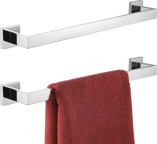 KOKOSIRI 16-Inch Towel Bar T-304 Stainless 2 Pack, B4003CH-L16-P2