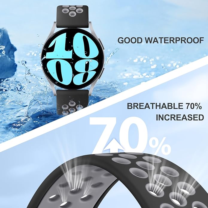 Meliya Bands Compatible with Garmin Forerunner 245/645 & 55/158 Band, 20mm Replacement Soft Silicone Sport Band for Garmin Forerunner 645/245 Music & 55/158 Smart Watch