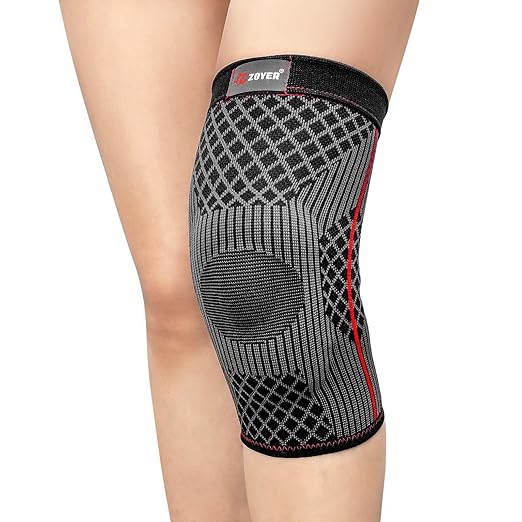 Knee Brace for Women and Men with Patella Gel Pad, Non-Slip Knee Compression Sleeve for Knee Pain Relief, Knee Support for Meniscus Tear, ACL, Arthritis, Sports and Recovery Support