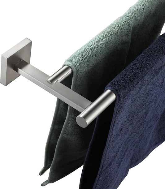 KOKOSIRI Towel Holder Bathroom Accessories Double Towel Bar 24 Inch B5005BR-L24
