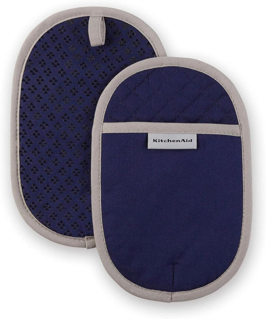 KitchenAid Asteroid Pot Holder 2-Pack Set, Cobalt Blue, 6.5"x10"