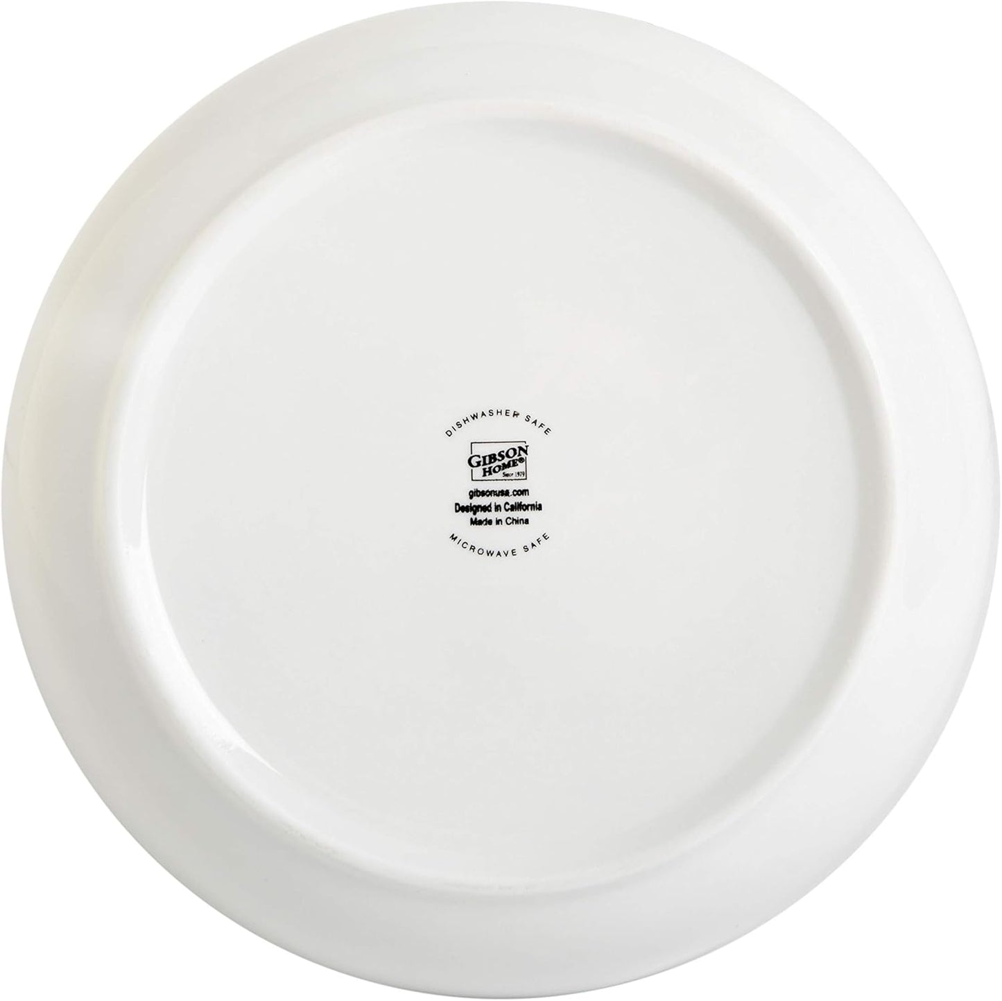 Gibson Home Zen Buffet 4-Piece 41oz Salad Bowls Porcelain Ceramic Chip and Scratch Resistant Pasta Bowl, Serving Bowls, Soup Bowls Set, Large Capacity, Dishwasher & Microwave Safe White