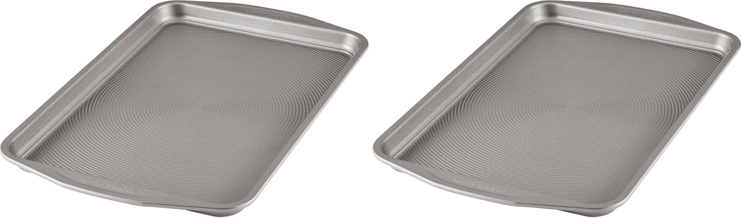 Circulon Nonstick Bakeware, Nonstick Cookie Sheet/Baking Sheet - 11 Inch x 17 Inch, Dark Gray (Pack of 2)