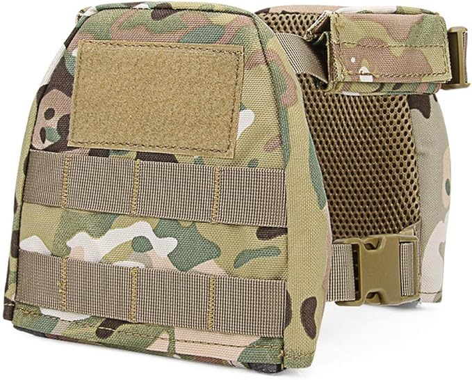 KODENOR Kids Molle Airsoft Paintball Combat Vest with Waist Belt Outdoor Training