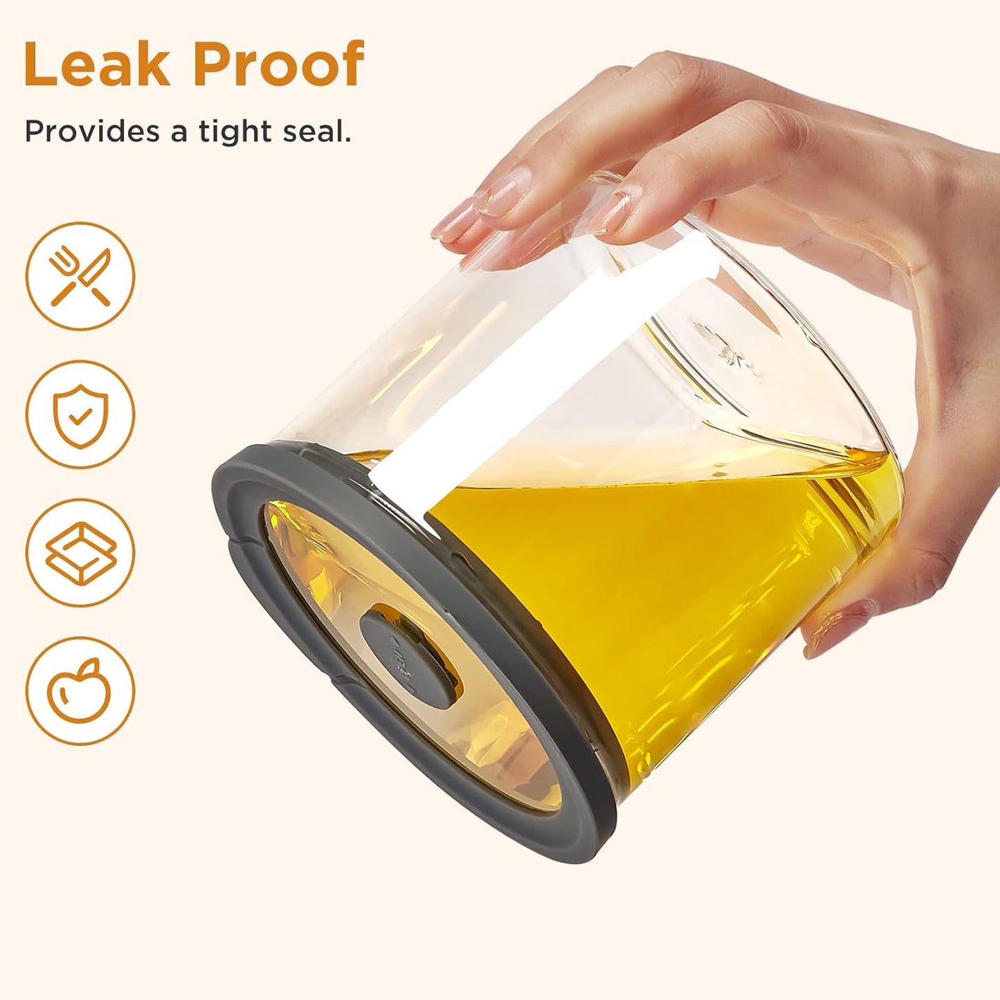 Glass Food Storage Jars with Lids[Set of 3], Perfect for Pasta, Cookies, Nuts, Coffee, Cereal, Flour, and More, Organize Your Kitchen with these BPA-Free Glass Jars with Silicone Lids