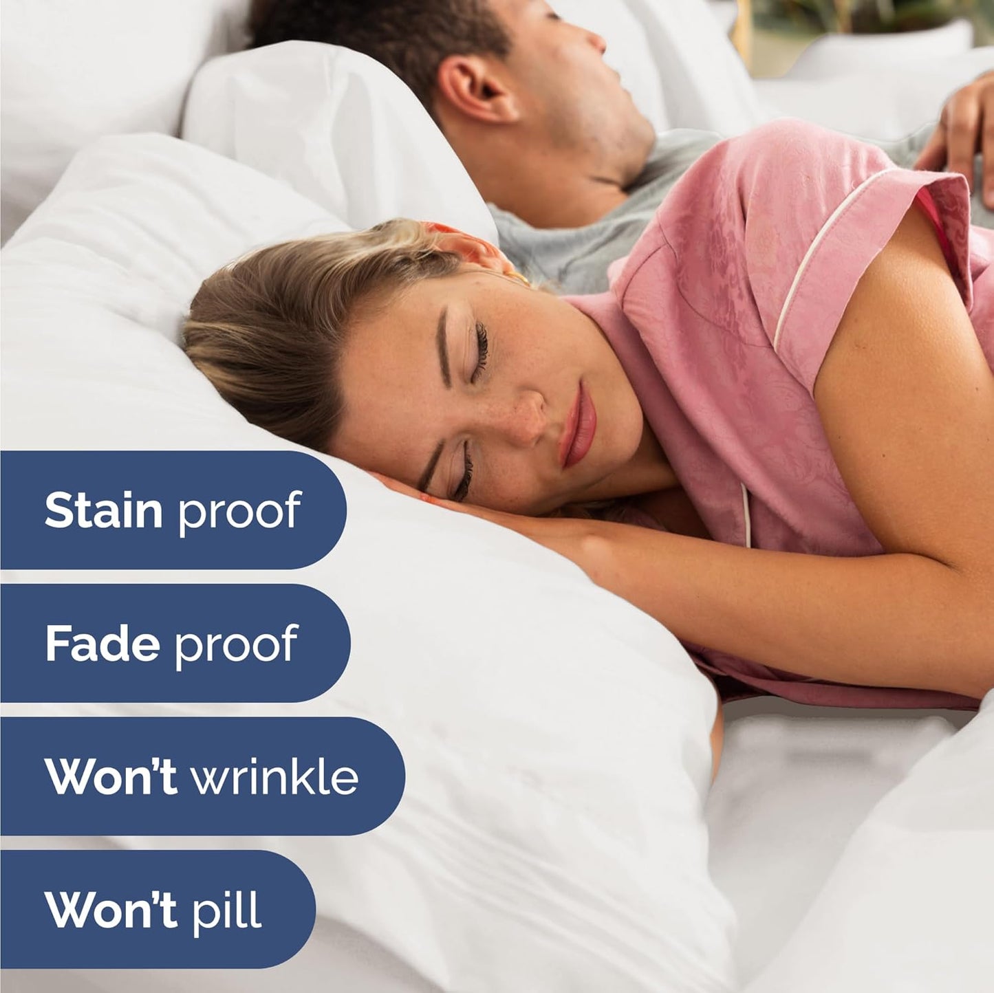 Twin Size 3 Piece Sheet Set - Comfy Breathable & Cooling Bed Sheets Set - Hotel Luxury Bedding for Women, Men, Kids, Teens, Boys & Girls - Deep Pockets, Soft, Wrinkle Free - Oeko-Tex - Antique White