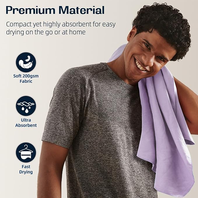 BAGAIL Camping Towel with EVA Case