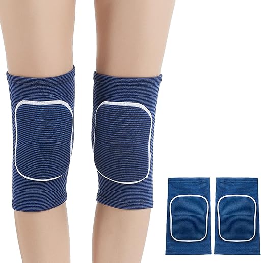 Knee Pads for Women Men, Dance Knee Pads Wrestling Knee Pads Basketball Knee Pads Volleyball Knee Pads for Women, Knee Protector Soft Knee Pads for Work (Blue, Small)