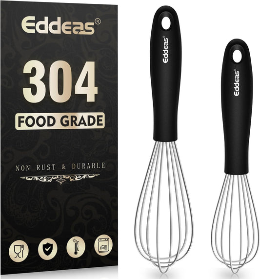 Mini Whisks - Small Whisks （7 and 5.5 inch ）Stainless Steel,Kitchen Balloon Whisk, Sturdy Wires ＆ Strong Handles,Suitable for Egg, Espresso, Hot chocolate, sauces