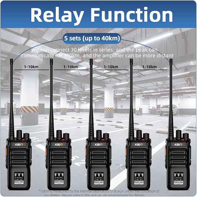 KSUN Two Way Radios Walkie Talkies Long Range 100 Miles, RL30 (4 (4 Pack)