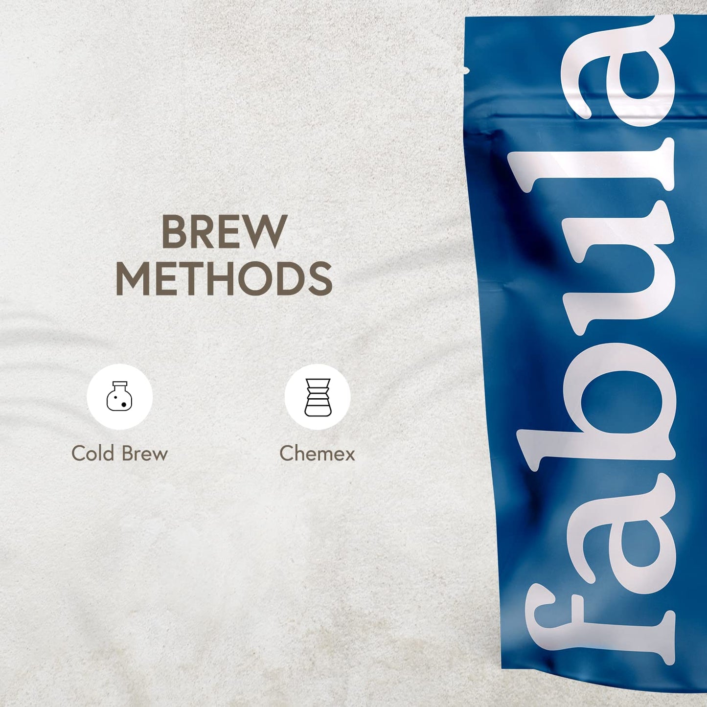 Fabula Coffee Cold Brew Freshly Ground - Organic - Low Acid - Single Origin - Non-GMO - Mold Free - 12 Ounces