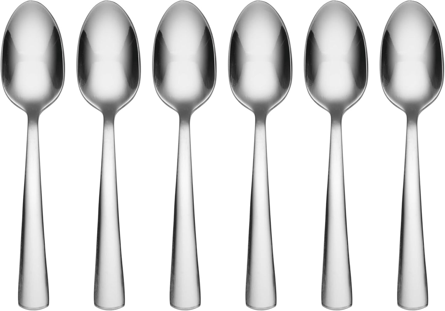 Oneida Nocha Everyday Flatware Cocktail Spoons, Set of 6 18/0 Stainless Steel, Silverware Set