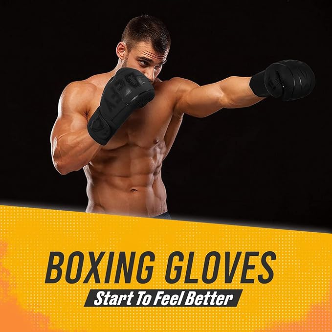 DEFY Boxing Gloves for Men & Women - Premium Quality Synthetic Leather Boxing Gloves for Training - Perfect for Punching Heavy Bags, Sparring, & Fighting Gloves