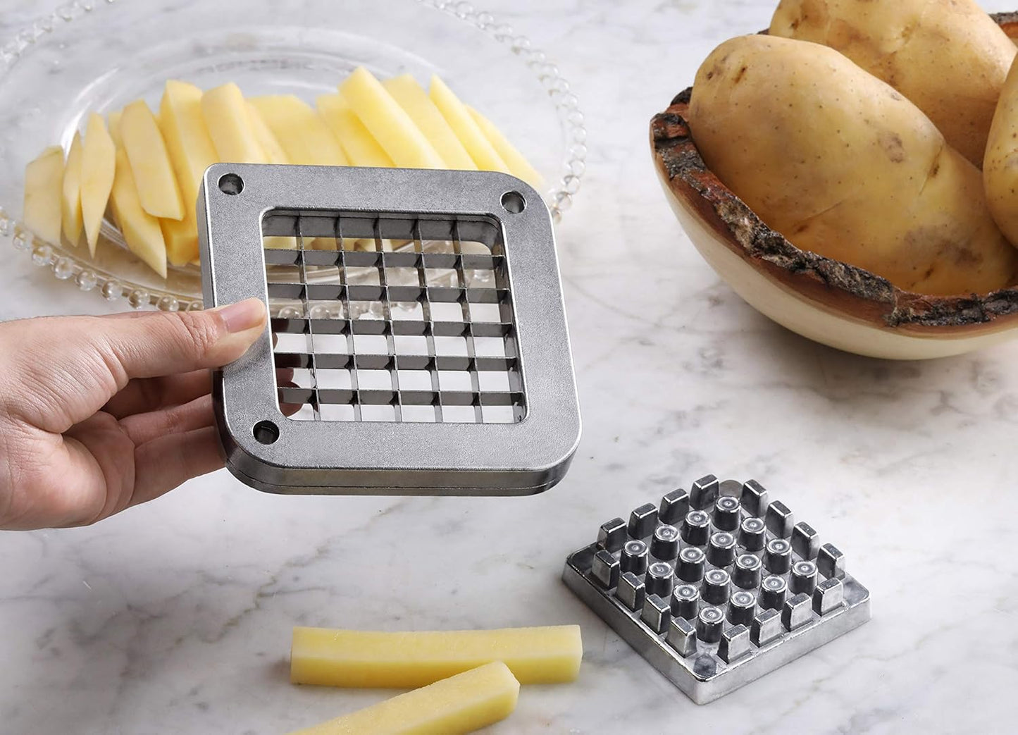 New Star Foodservice 37418 French Fry Cutter Replacement Blade, 1/2", Metallic (COMPATIBLE WITH TABLE MOUNTED FRENCH FRY CUTTER ONLY) Silver