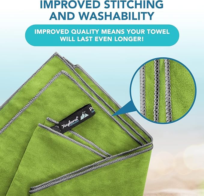 Youphoria Microfiber Travel Towel Fast Drying Lightweight -
