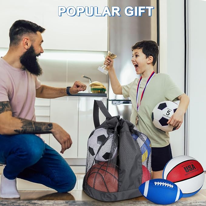 Leyndo 18 Pcs Bulk Sport Balls Set Basketball