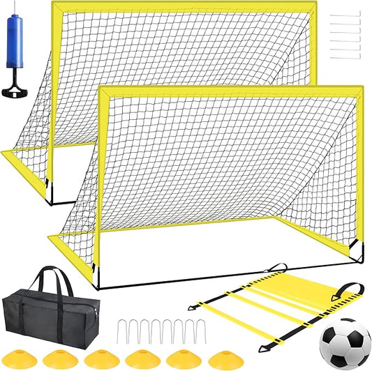 Kids Soccer Goals for Backyard Set of 2