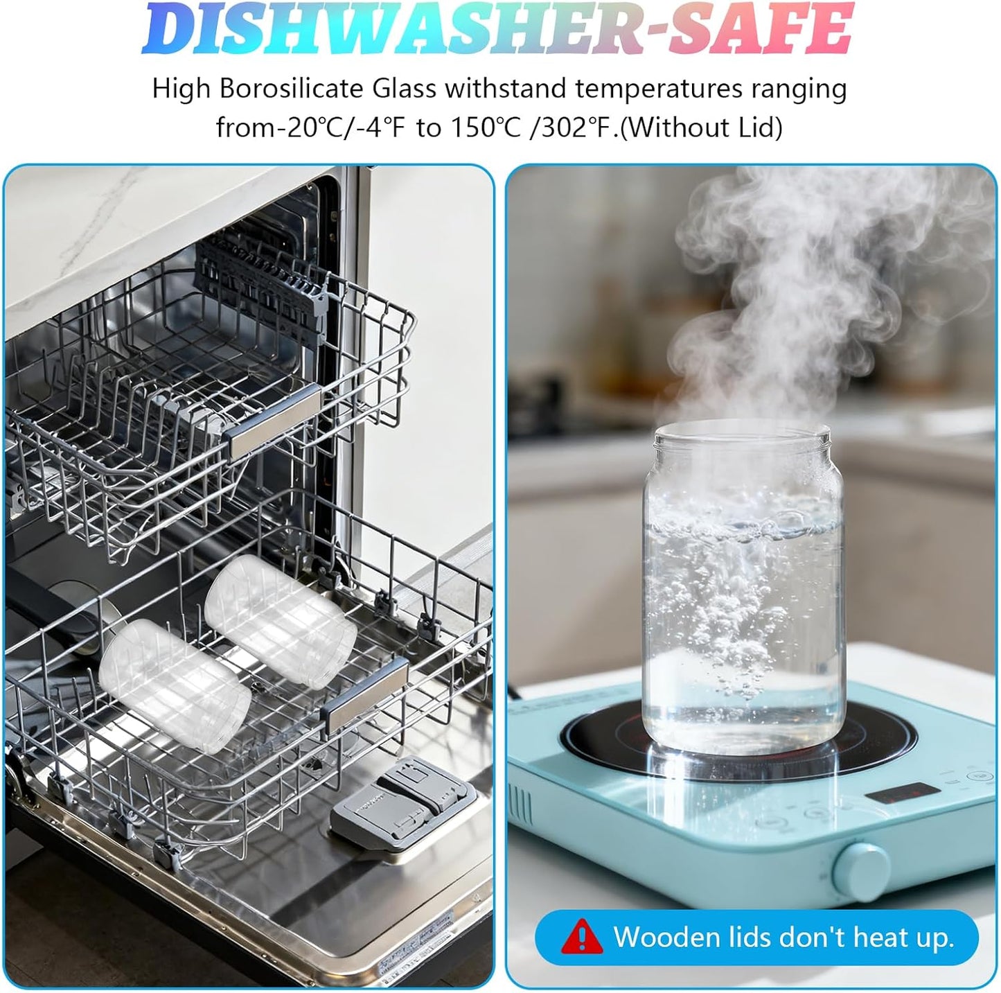 Glass Spice Jar Coffee Sugar Container Airtight Glass Jar Food Storage Canisters Bottle for Kitchen Seasoning Tea Herb Overnight Oats Bar Parfait Snacks (900ml/30oz-2 Pcs)