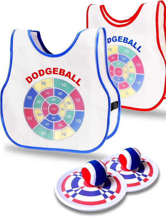 Kids Toys- Toss and Catch Ball Game Set 2 Vests, 2 Rackets, 2 Balls, 3-12/Family Boy