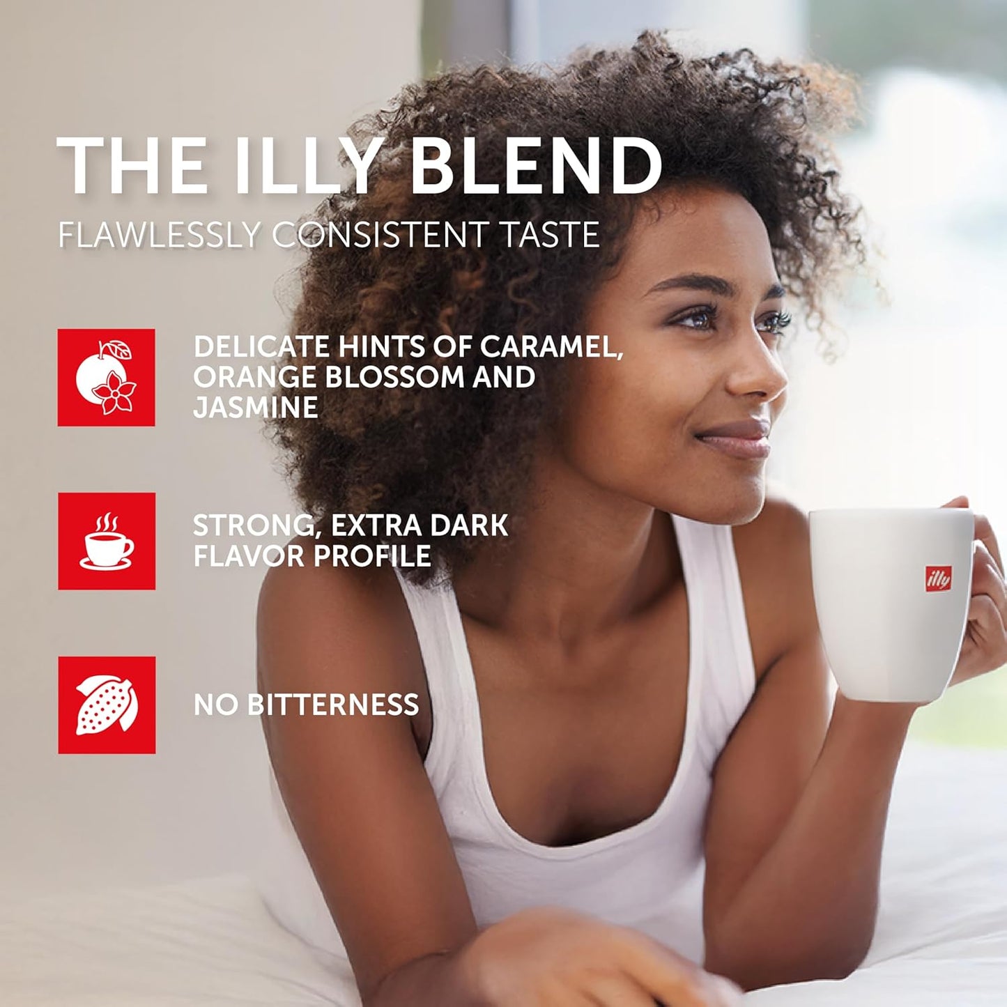 illy Aluminum Espresso Capsules - Compatible with Nespresso Machines - Decaf Coffee - Mild & Balanced - Notes of Caramel and Chocolate - Single Serve Capsules - 10 Count (Pack of 10)