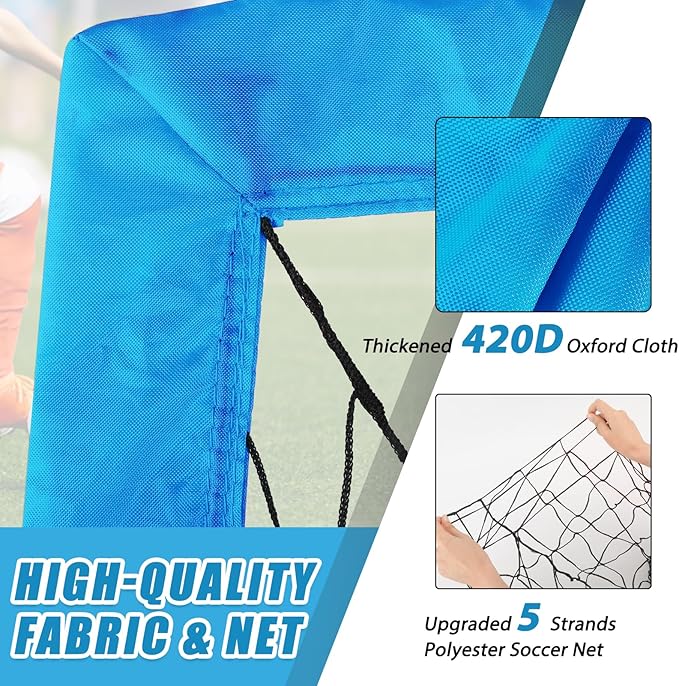 KTRIO Soccer Goal Soccer Net 6x4 ft