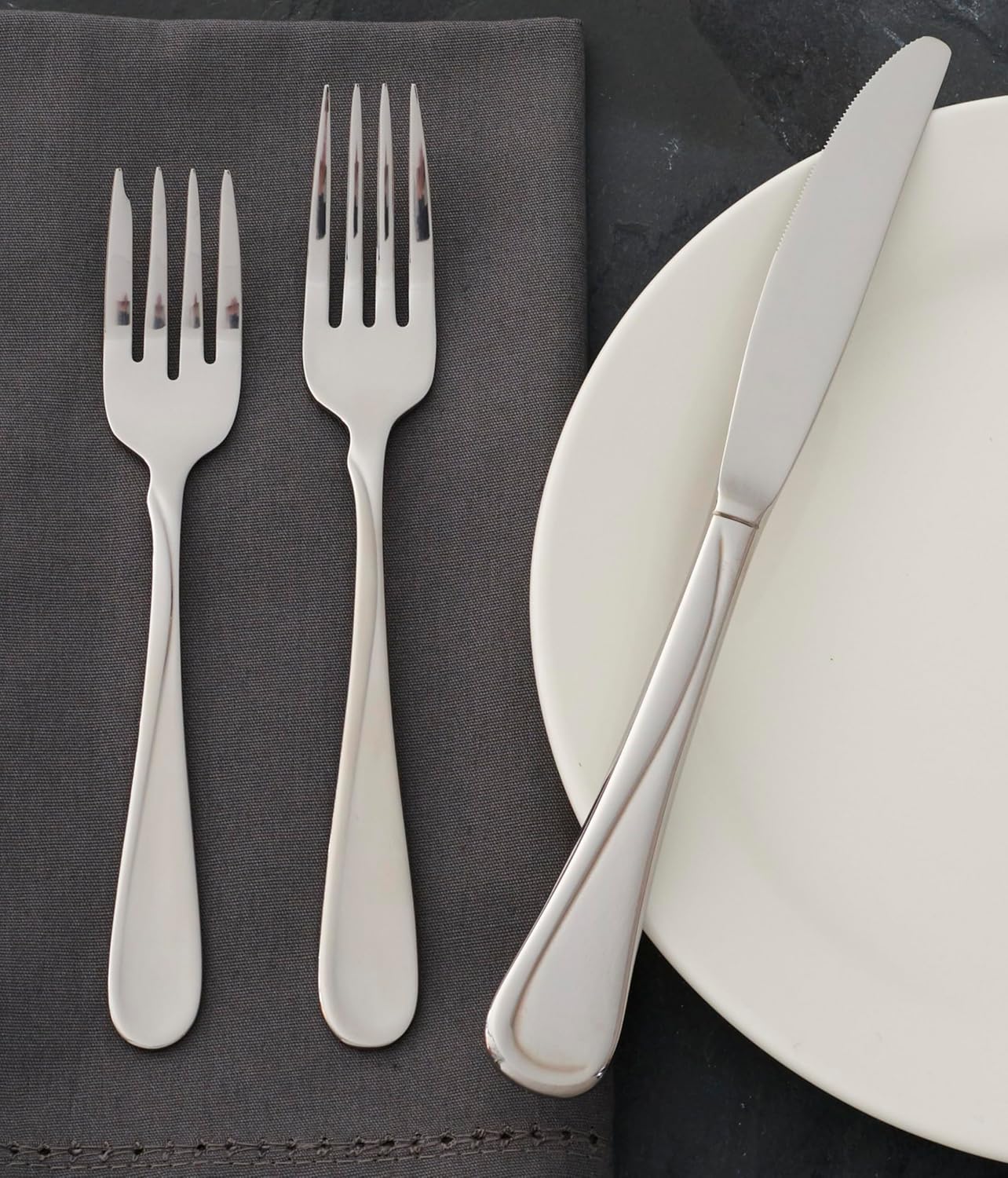 Oneida Flight Everyday Flatware Salad Forks, Set of 4