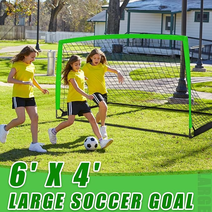 KTRIO Soccer Goal Soccer Net 6x4 ft
