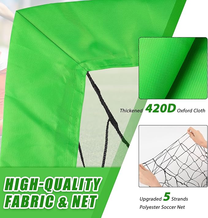 KTRIO Soccer Goal Soccer Net 6x4 ft
