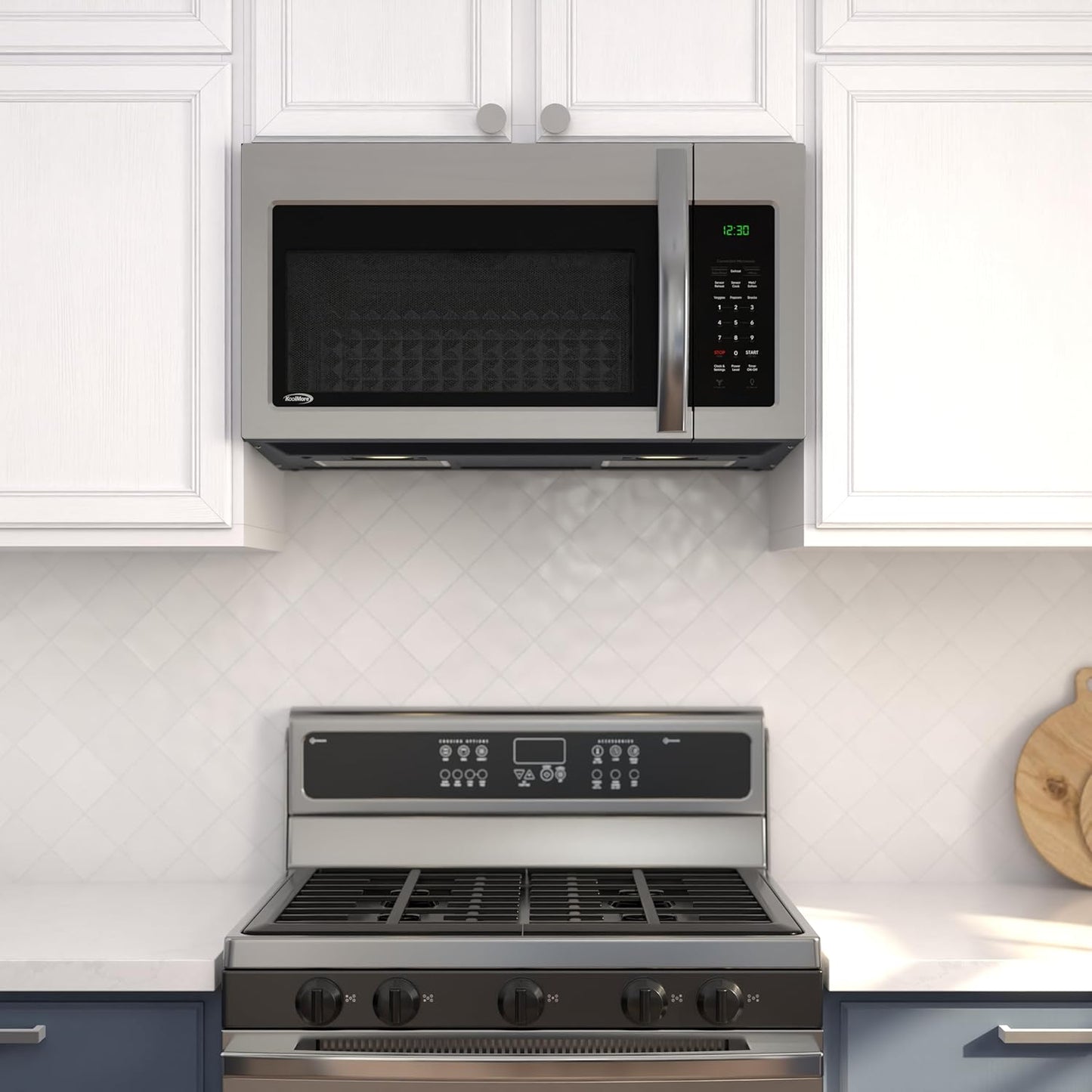 KoolMore KM-MOTC-15SS inch Range Convection Microwave Oven,900 Watts and 300 CFM in Stainless-Steel, UL Listed, 30 in./1.5 cu. ft