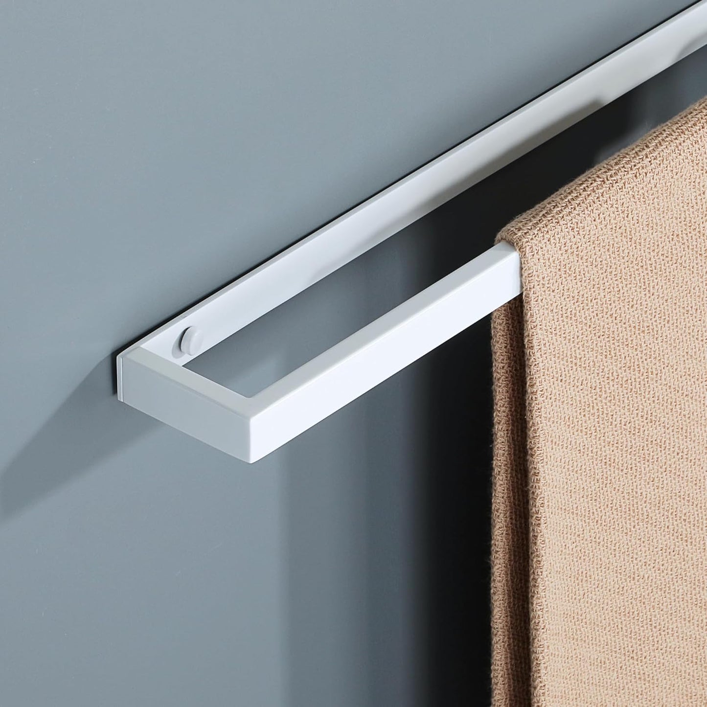 Alise Bath Towel Bar,Towel Holder Towel Rack Towel Hanger for Bathroom Lavatory Wall Mount,28 Inch SUS304 Stainless Steel Towel Rail,White Finish,GJF070-W