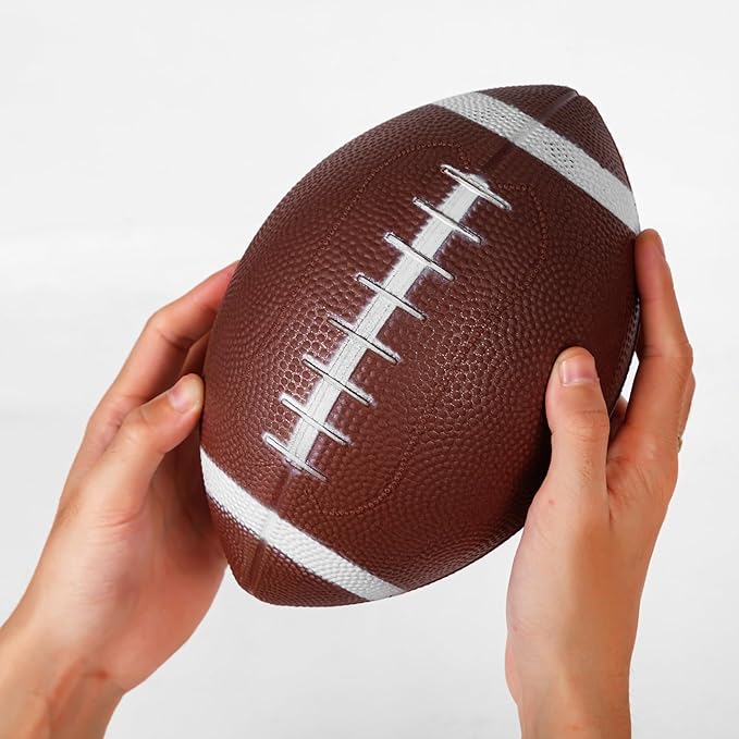 Inflatable Rubber Footballs 6 PCS-8.3" with Pump and
