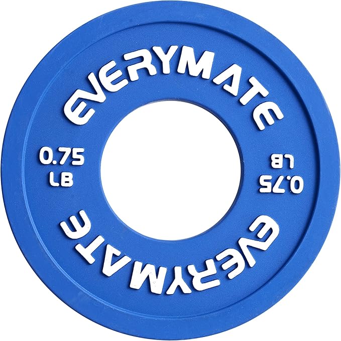 Rubber Fractional Weight Plates Set of 8 Micro 0.25LB 0.5LB 0.5LB 0.75LB 0.75LB 1 1 LB