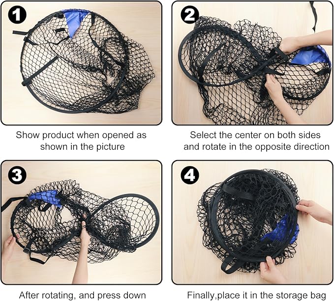 Krijues 2PCS Soccer Goal Target Nets for Shootings