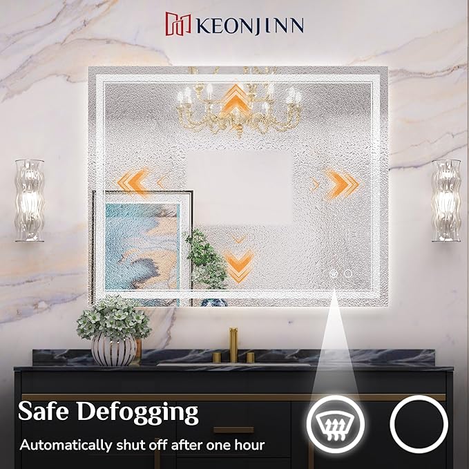 Keonjinn 42 x 32 Inch LED Mirror