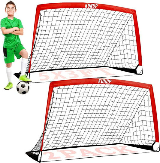 Kids Soccer Goals for Backyard 5×3, 6×4, 6×4, 9×5FT 9×5FT 2 2 Pieces