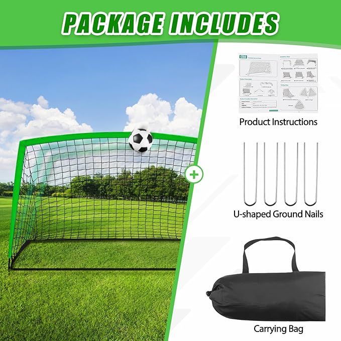 KTRIO Soccer Goal Soccer Net 6x4 ft