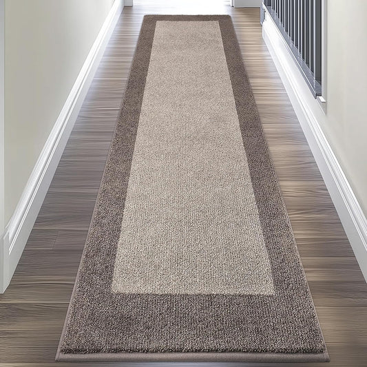 Machine Washable Kitchen Rug 24" x 96", Non Slip Kitchen Mat for Floor, Absorbent Entrance Runner Rug for Bedroom, Hallway, Bathroom, Door (Roll Packing)