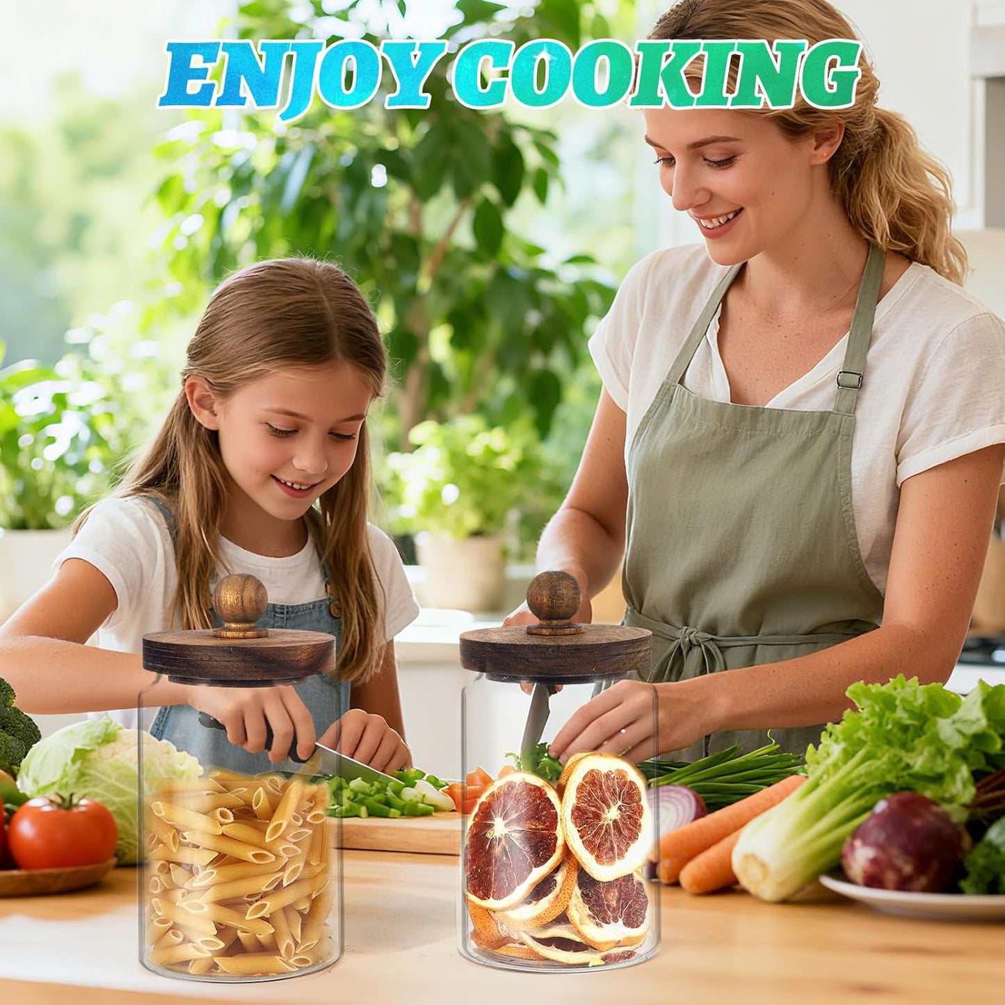 Glass Spice Jar Coffee Sugar Container Airtight Glass Jar Food Storage Canisters Bottle for Kitchen Seasoning Tea Herb Overnight Oats Bar Parfait Snacks (900ml/30oz-2pcs-A)