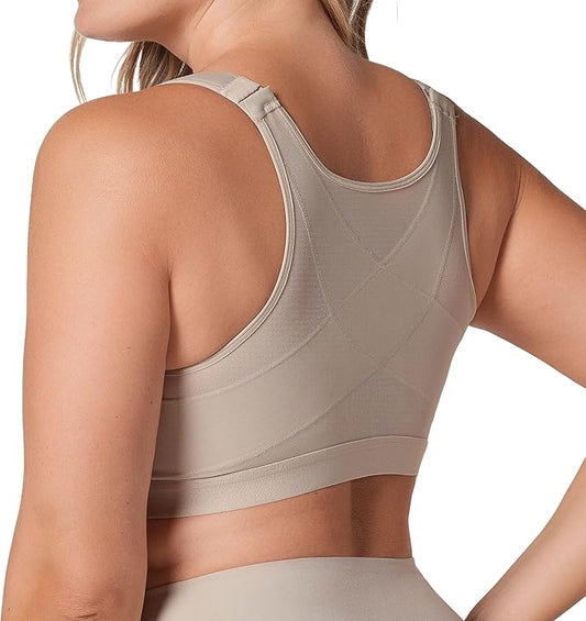 Leonisa Posture Corrector Bra Wireless Front Closure Bra for Women Full Coverage