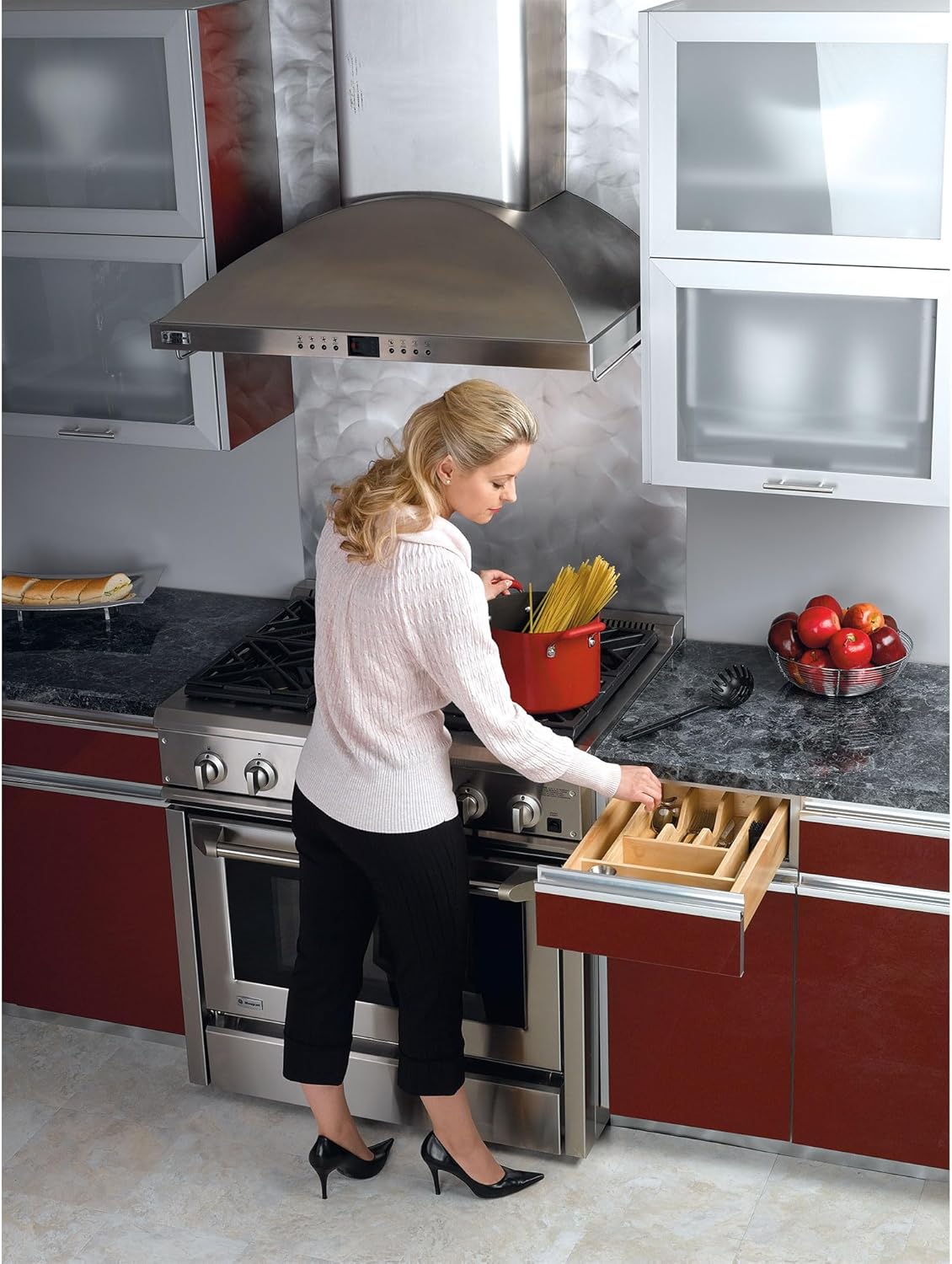 REV-A-SHELF TRAY, UTILITY, WOOD, 18.5X22 X 2 7/8"D