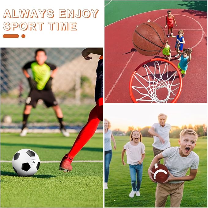 Lenwen 6 Pcs Sport Balls Set for Kids Teens