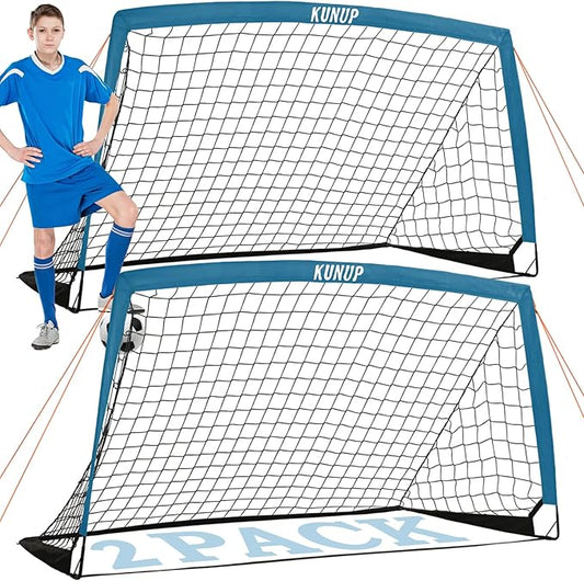Kids Soccer Goals for Backyard 5×3, 6×4, 6×4, 9×5FT 9×5FT 2 2 Pieces