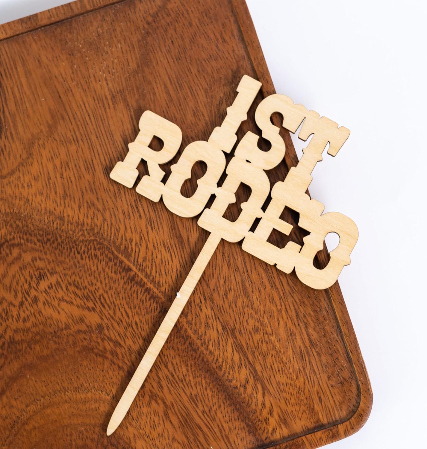 1st Rodeo Cake Topper - Western Theme First Birthday Cake Decoration, Suitable for Baby Shower Favors, Anniversary or Photo Booth Props