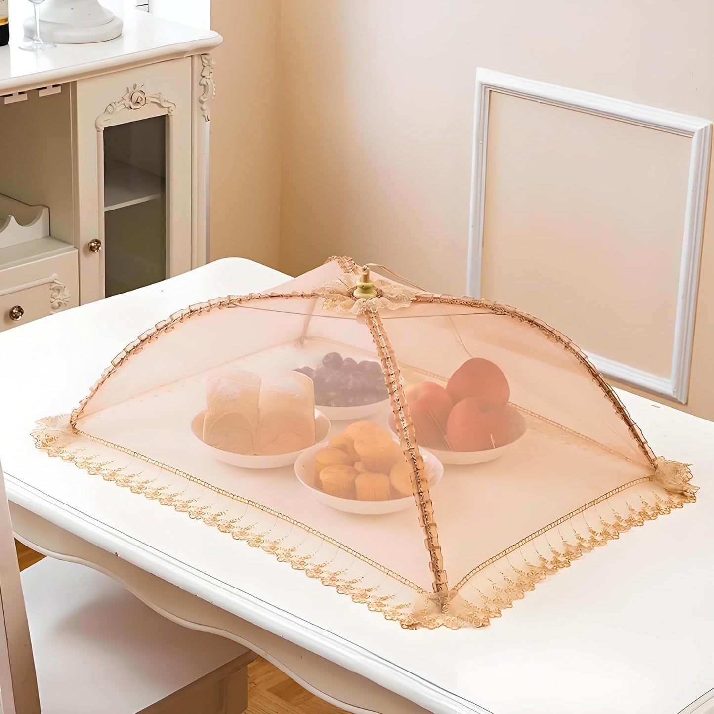 3-Pack 28"x20" - Extra Large Food Covers for Outside, Pop-Up Food Nets & Tents for Outdoors | Bug Proof Reusable Covers for Parties, Picnics, BBQs, Camping Essentials (Collapsible)