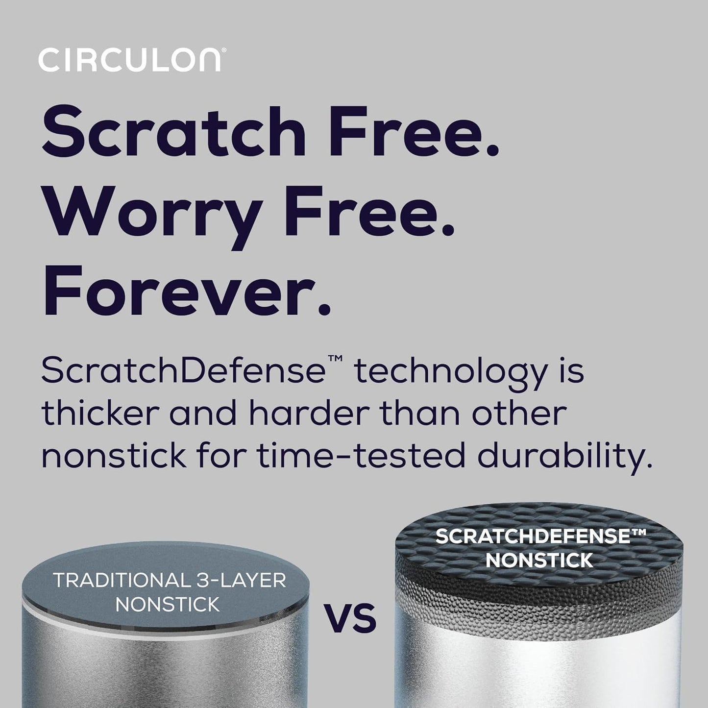 Circulon C1 Series Clad Stainless Steel with ScratchDefense Technology Cookware Nonstick Induction Saute Pan with Lid and Helper Handle, Metal Utensil Safe, 5 Quart - Polished Stainless Steel