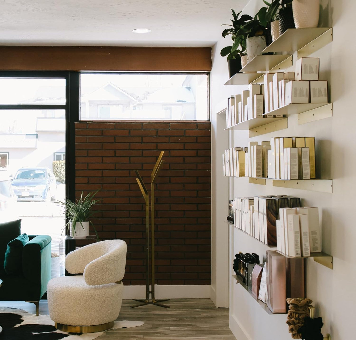 DIY CARTEL Linear Floating Shelf - Forged Raw Blackened Steel - Industrial Heavy Duty Metal Wall Mounted Modern Rustic Shelf - Made in The USA (30-inch x 8-inch Gold)