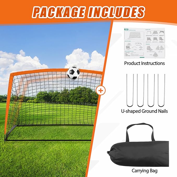 KTRIO Soccer Goal Soccer Net 6x4 ft