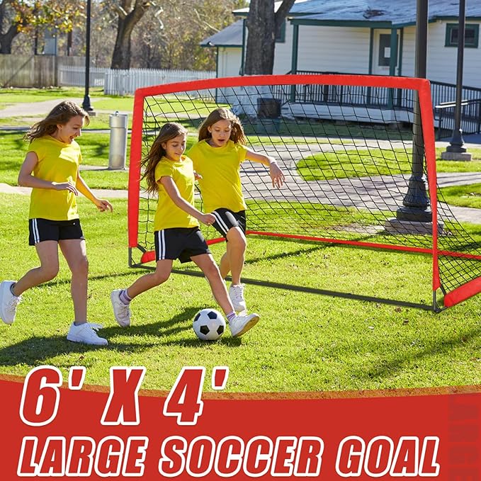 KTRIO Soccer Goal Soccer Net 6x4 ft