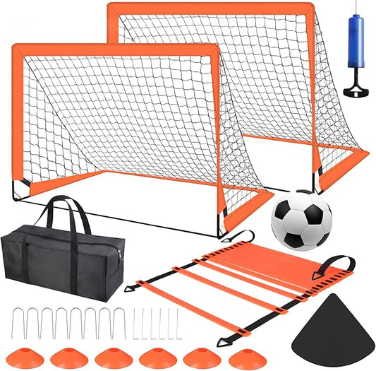 Kids Soccer Goals for Backyard Set of 2
