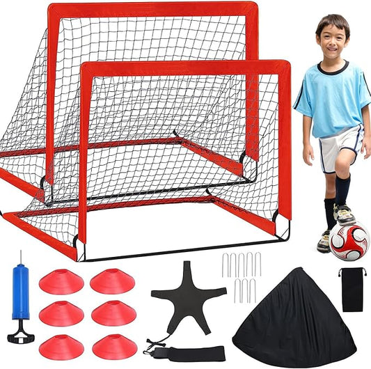 Kids Soccer Goal Set Pop Up Backyard Soccer